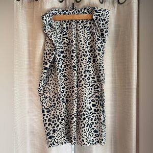 Linen Blend Capri Pant Size 1X